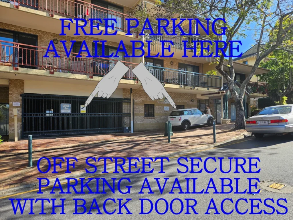 Designated free parking area for Joyful Massage & Spa clients