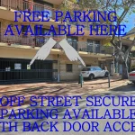 Designated free parking area for Joyful Massage & Spa clients