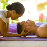 Targeted head and shoulder tension relief massage