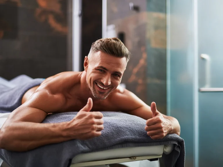 Soothing full-body relaxation massage session